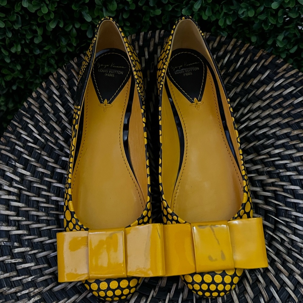 Louis Vuitton Yayoi Kusama yellow dots flat size 39 - Picture 6 of 12